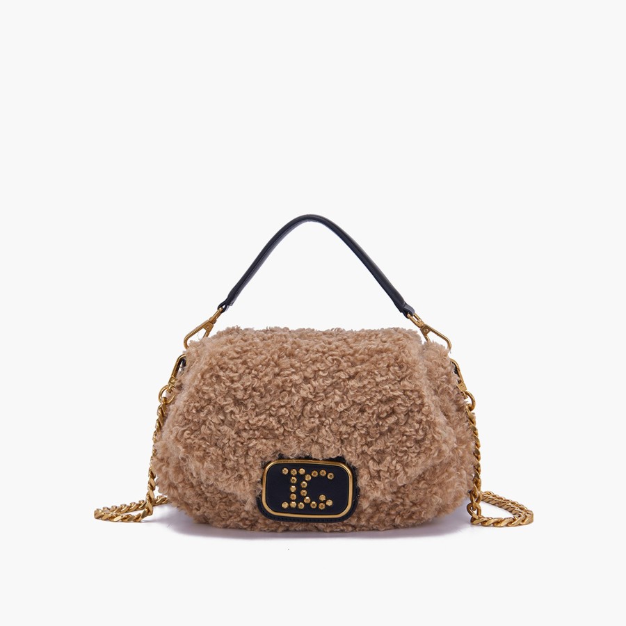 Borsa A Mano La Carrie | Borsa A Mano Teddy Beige-Nero