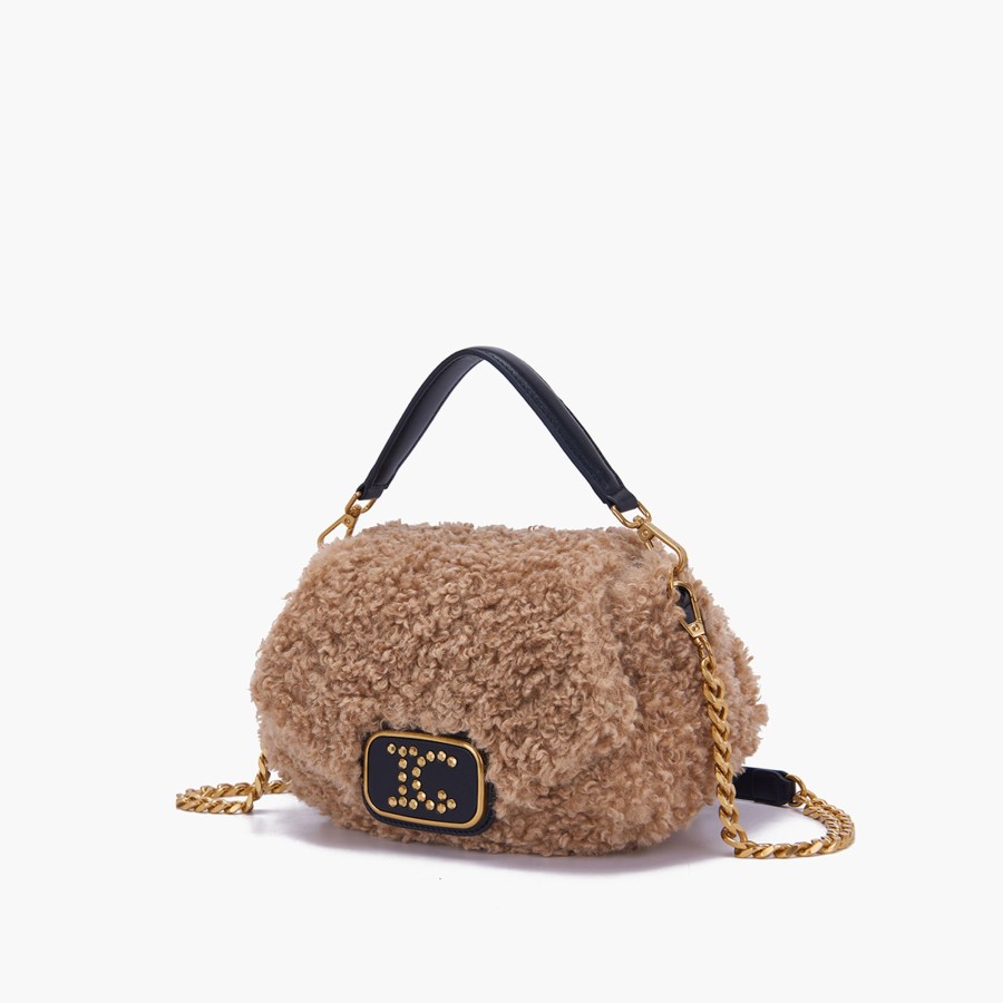 Borsa A Mano La Carrie | Borsa A Mano Teddy Beige-Nero