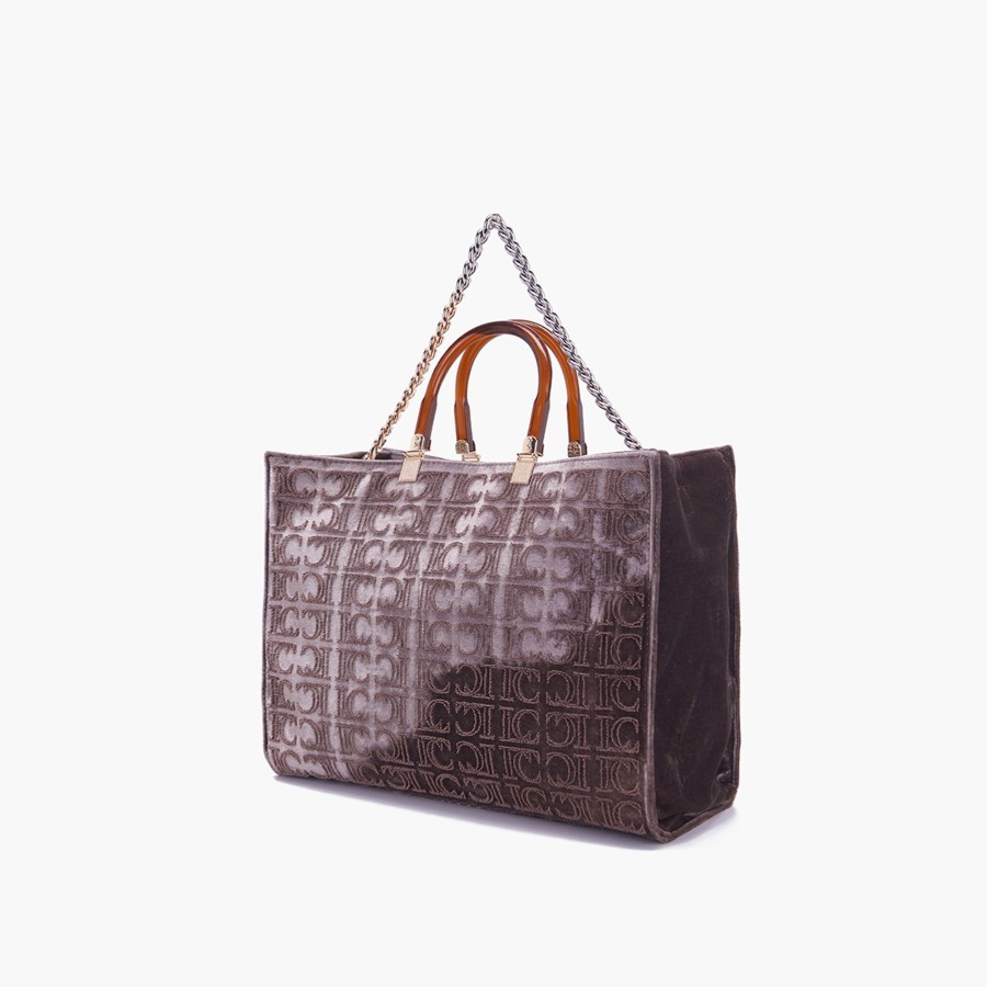 Borsa Shopping La Carrie | Borsa Shopping Cell Taupe